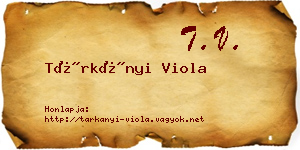 Tárkányi Viola névjegykártya